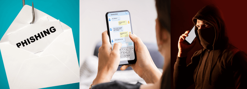 phishing smishing vishing