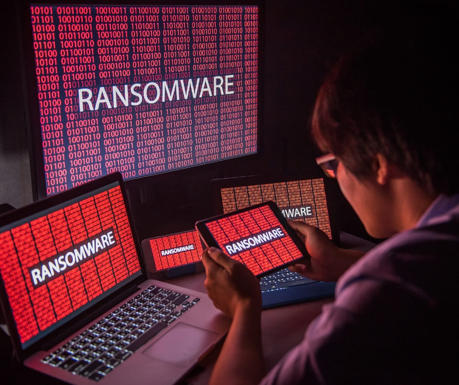 Ataki ransomware - zaszyfrowanie danych